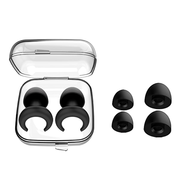 Brusreducerande öronproppar Black Black