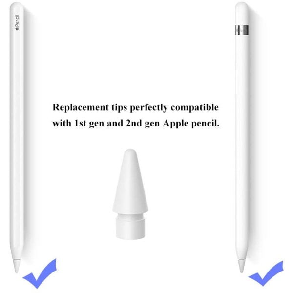 INF Vaihtopää Apple Pencil 1:lle ja 2:lle Valkoinen