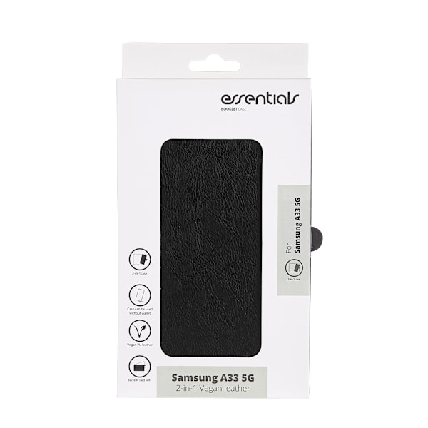 Samsung Galaxy A33 5G PU wall, detach,3 card,Black