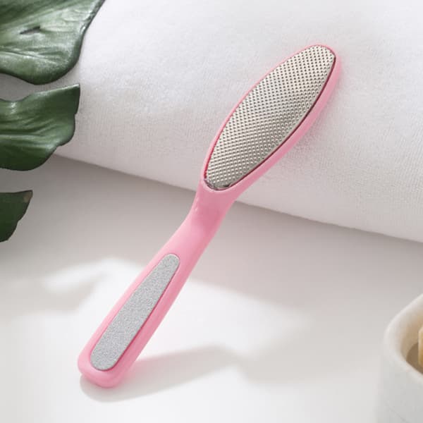 Fodfil i rustfrit stål til fjernelse af hård hud Pink Pink
