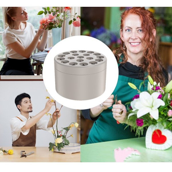 Spiraali Ikebana Varsi Pidike: Silikoninen Kukka-asetelmatyökalu Vaaleanpunainen