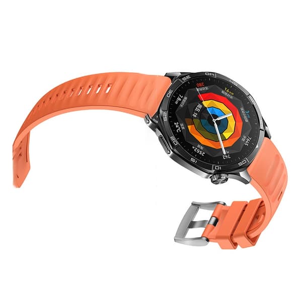 Kompatibel med Huawei GT5 Rem - Sort Silikone 22mm Orange Orange