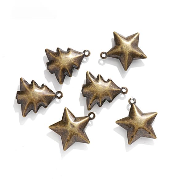 DIY Retro Bells - Stora 38x46mm Julgransklockor (10-pack)