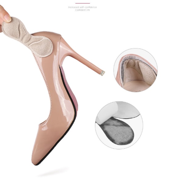 Butterfly Heel Grip hälskydd 1 par Beige