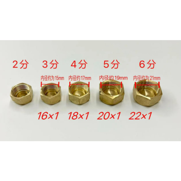 2-Pack Mässing Air Conditioner avstängningsventillock M