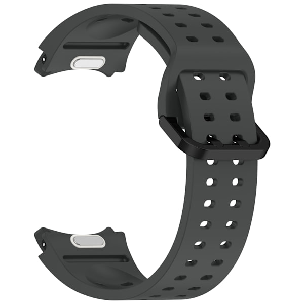 Kaksoislukollinen silikoniranneke Samsung Galaxy Watch 7-4:lle Tummanharmaa