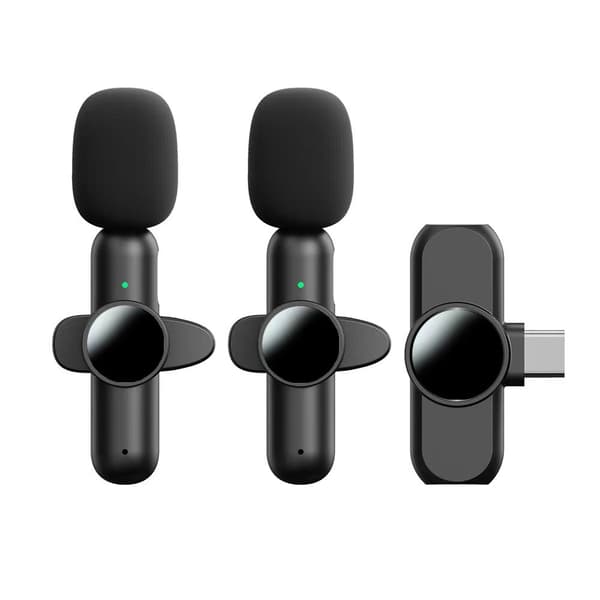 Trådlös Lavalier Mikrofon K3 Type-C Dubbel Mikrofon