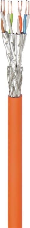 CAT 7A nätverkskabel, S/FTP (PiMF), orange