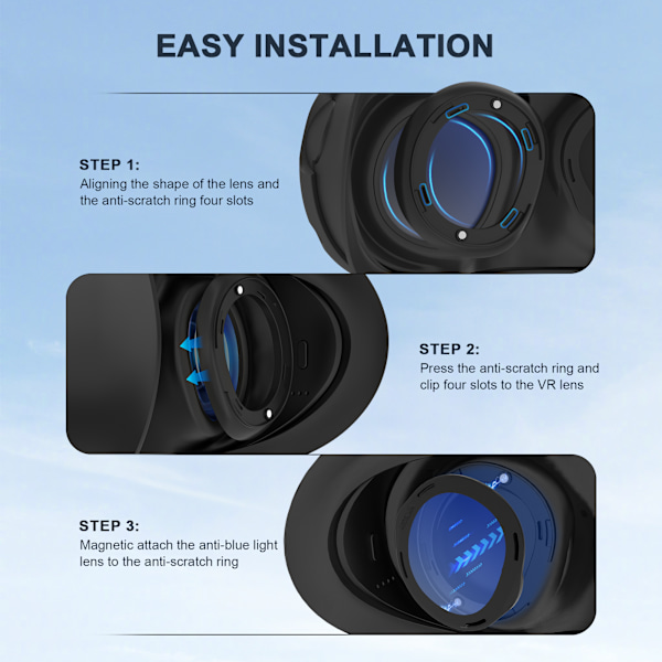 STARTRC Anti-Scratch Ring Lens Protector til Meta Quest 3 VR Headset