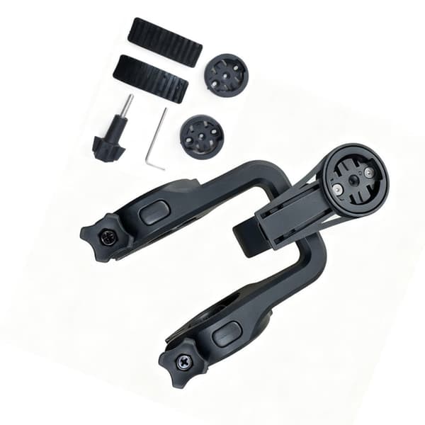 Y-formet Cykelcomputerbeslag - Sort: Monter din speedometer og actionkamera sikkert