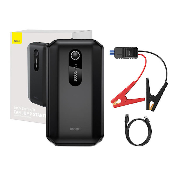 Baseus Super Energy Car Jump Starter 10000mAh, 1000A, USB (svart)