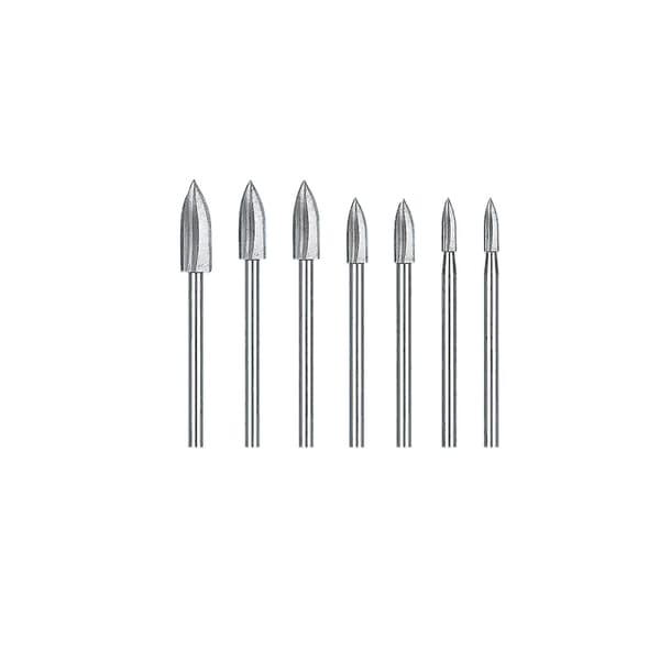 Gravyrborrset - 6 mm skaft (set med 7)