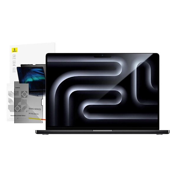Näytönsuoja Baseus Magic Drawing for MacBook Pro 16" (2021/2023) + puhdistussarja (kirkas)