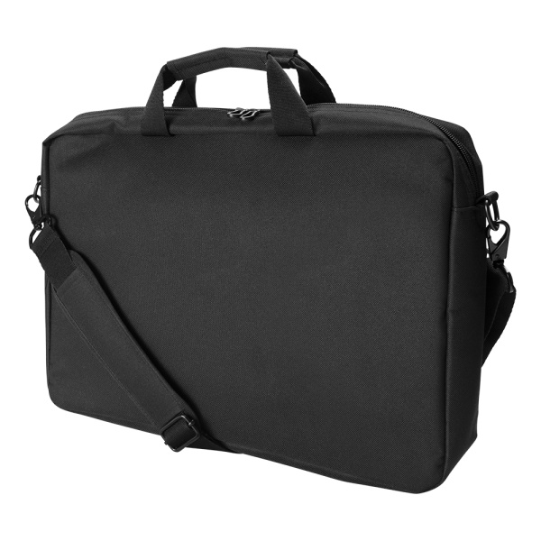 Laptop bag, for laptops up to 15.6", polyester, black