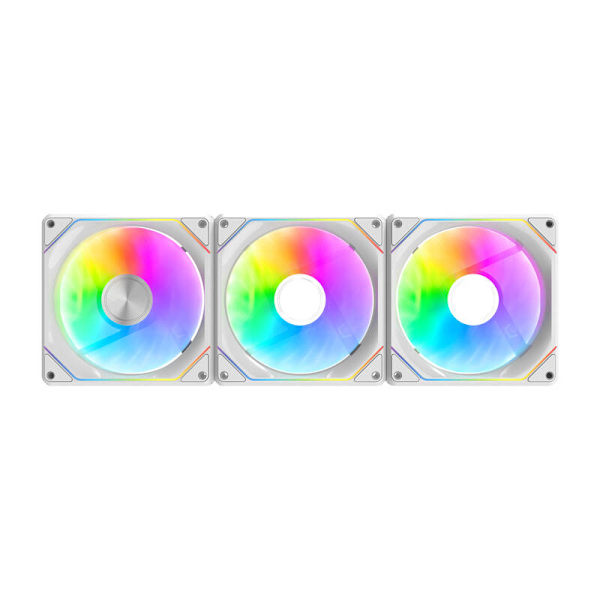 Darkflash Gauss G24 3-i-1 datorfläktar (vita)