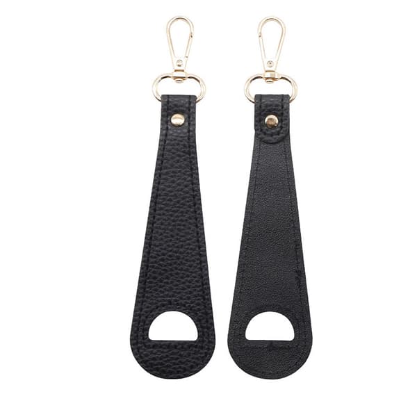Läderhattklämma 2-pack - Resehatthållare för väskor & ryggsäckar Black Black