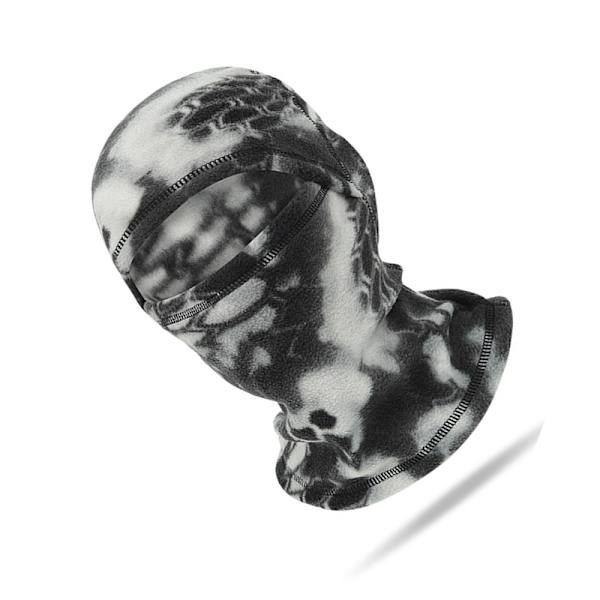 Fleece Cycling Balaclava - Tuulenpitävä ja lämmin Musta + Valkoinen