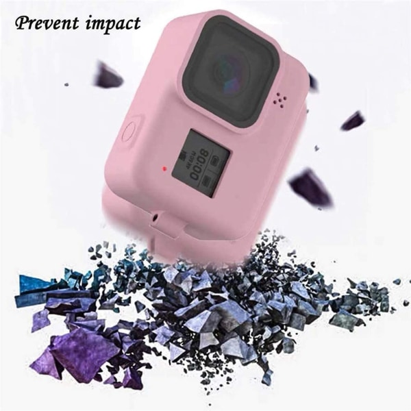 Silikone etui og tilbehør til GoPro Hero 8 Sort - pink