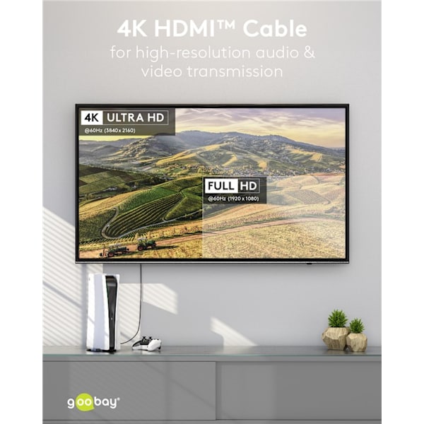 Höghastighets HDMI™-kabel med Ethernet