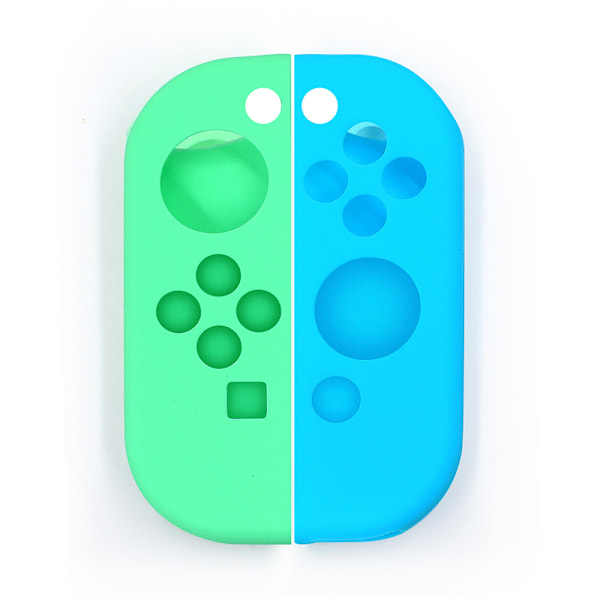 Silikone beskyttende etui til Switch Joycon Grøn+blå
