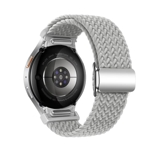 Vævet nylon urrem til Samsung Watch 7 - Grå