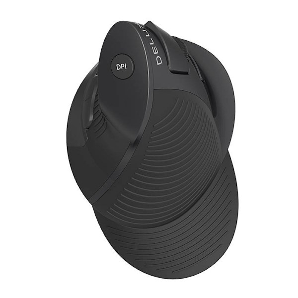 Trådlös +2,4 G vertikal mus Delux M618G DB