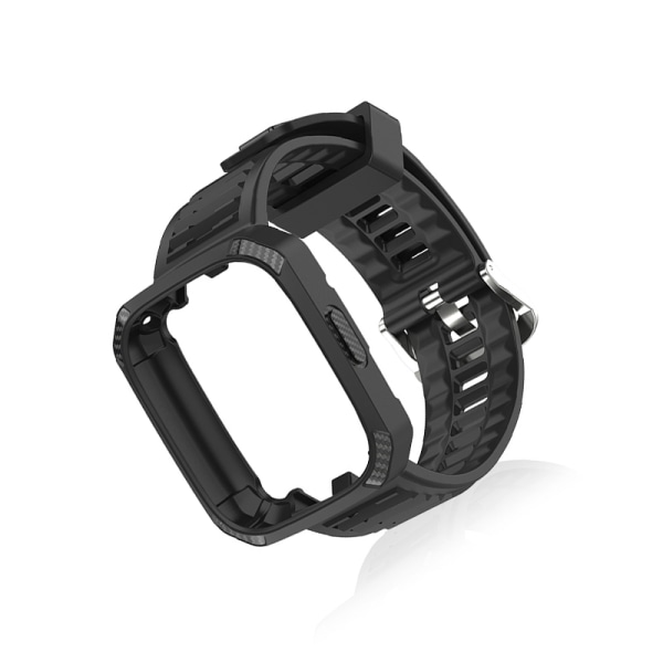 TPU klockarmband med skyddsram för Redmi Watch 3 Svart