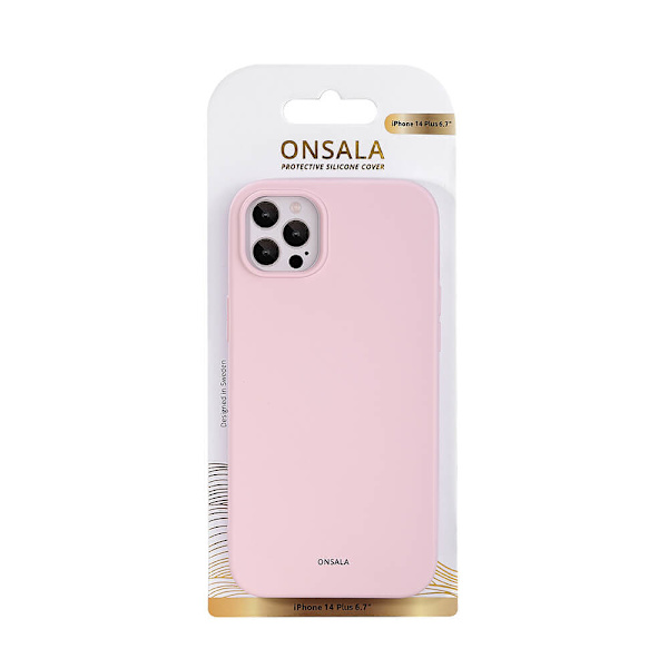 Mobilskal Silikon Chalk Pink - iPhone 14 Plus