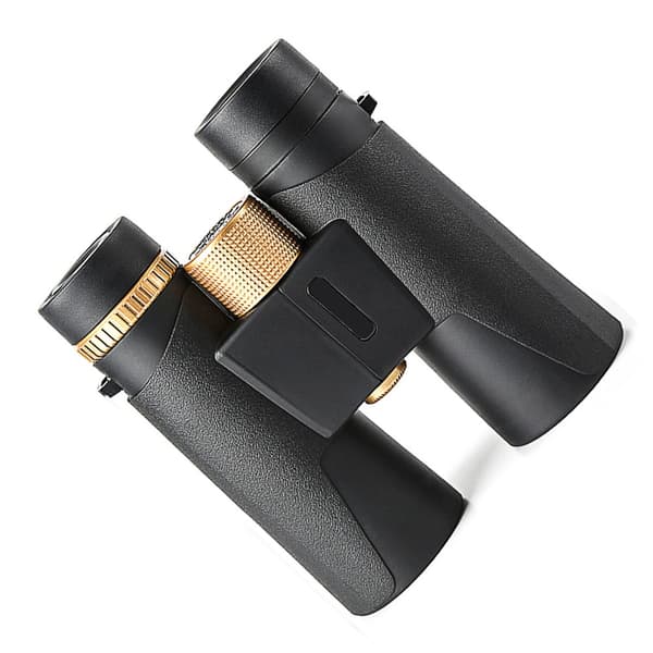 10x42 High Definition Binoculars - Neutral Gold Ring Standard Model til udendørs eventyr og naturoplevelser