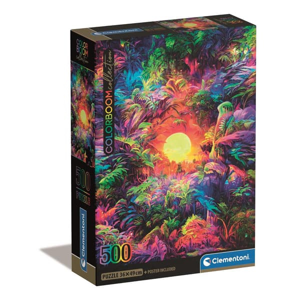 Palapeli 500 Pcs CB High Quality Collection Colorbloom Psychedelic Jungle