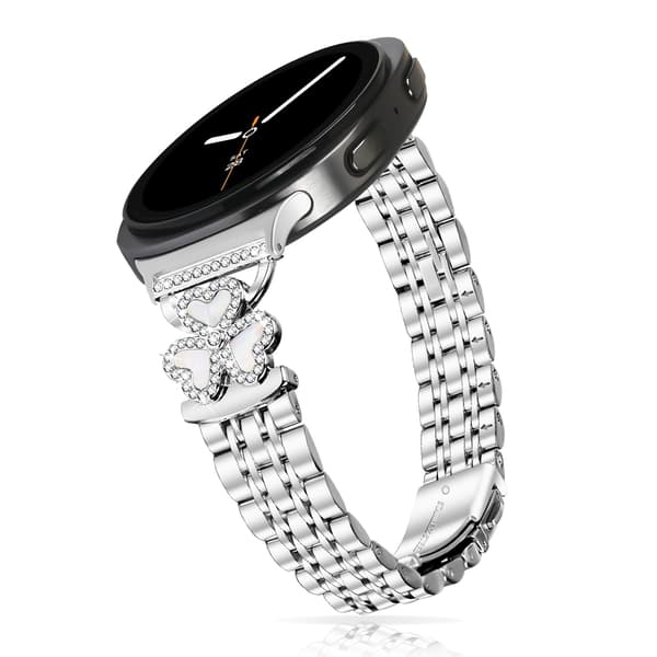 Hjertekløver Urrem i Rustfrit Stål Kompatibel med Samsung Watch8/8 Classic