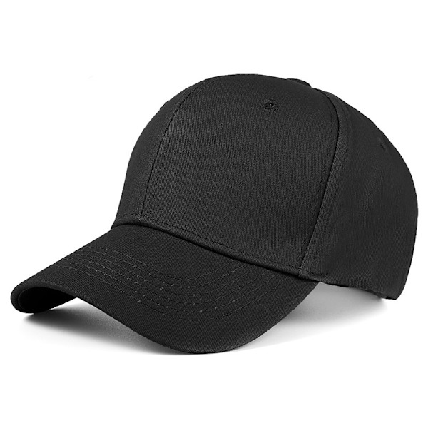 Klassisk keps i bomull (55-60 cm) Svart