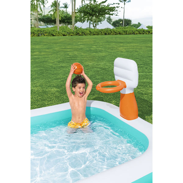 Familjepool Dunk n Splash 251 x 168 x 102cm