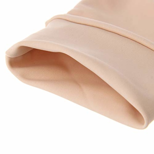 1 par Halvfinger Kompressionshandskar Beige
