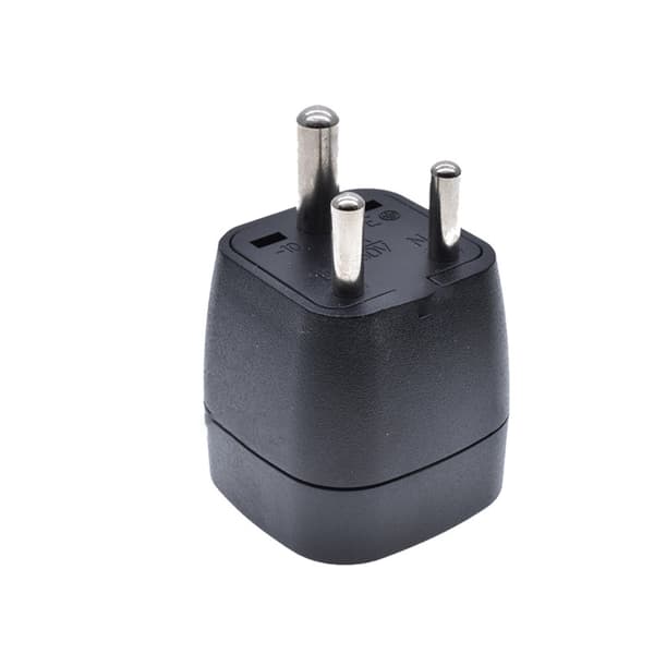 EU til Universal Rejseadapter, Kompakt Design Black Black