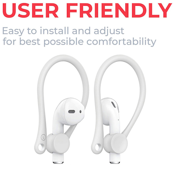 Öronkrokar för Airpods - Vita