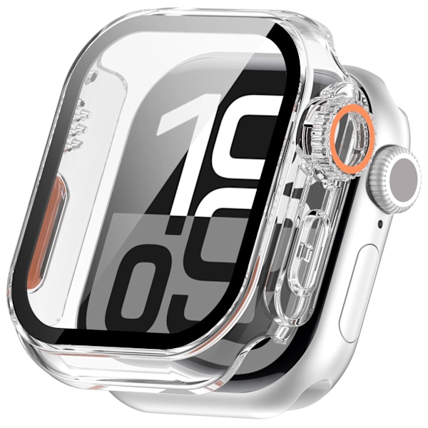 Skyddsfodral för Apple Watch - Hård PC & Härdat Glas Transparent 45 mm