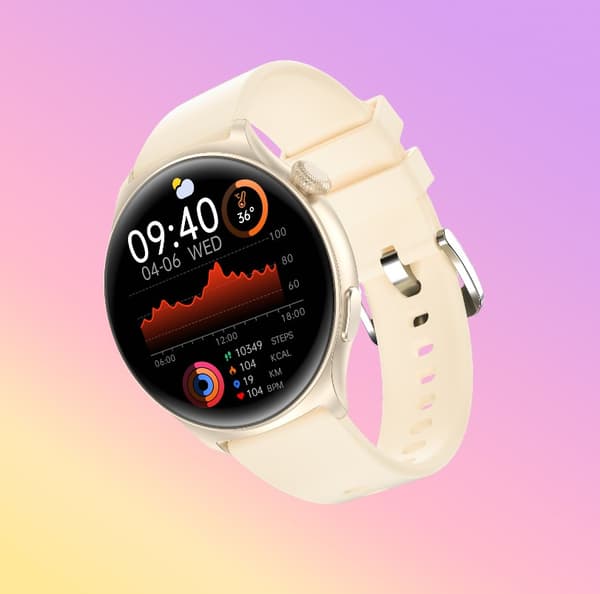 MX16 Smartwatch: 1.43" HD-skærm, Bluetooth-opkald Gold Gold