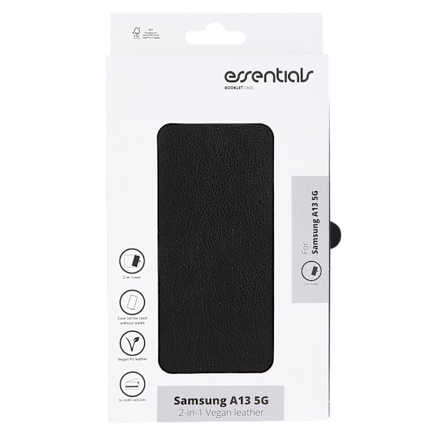 Samsung Galaxy A13 5G PU wall,detach, 3 card,Black