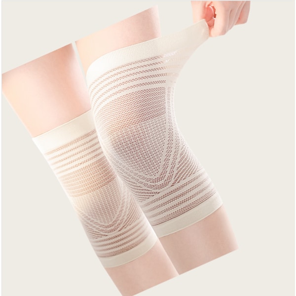 Silkkisen sileät ja hengittävät polvituet kesälle Beige S