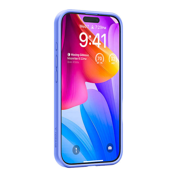 Torras Ostand Pro Fodral för iPhone 16 (blå)