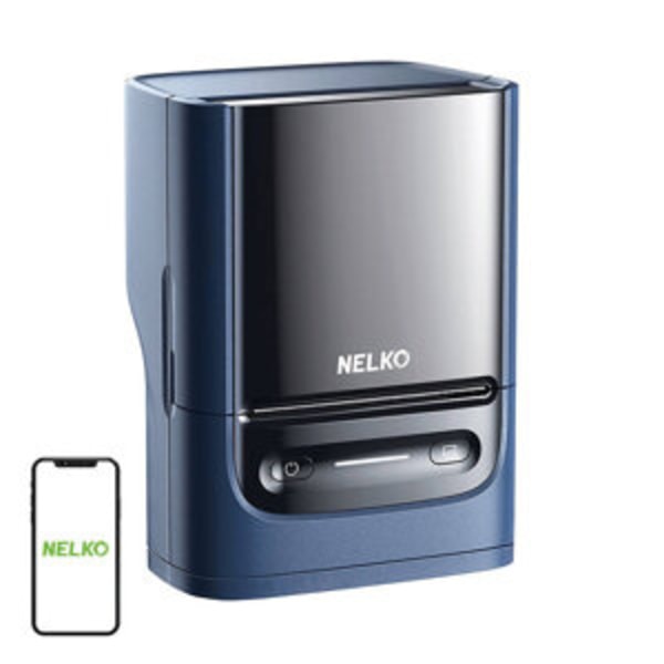 Nelko PM220 termisk etiketprinter (blå)