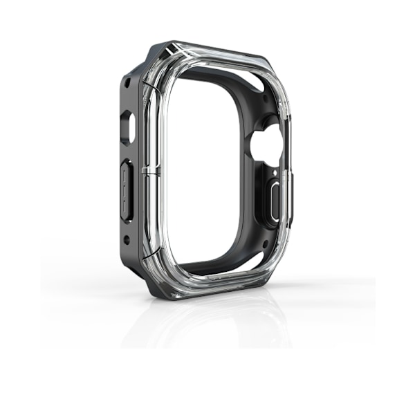 49 mm Apple Watch Ultra tofarvet beskyttelsesetui Gennemsigtig