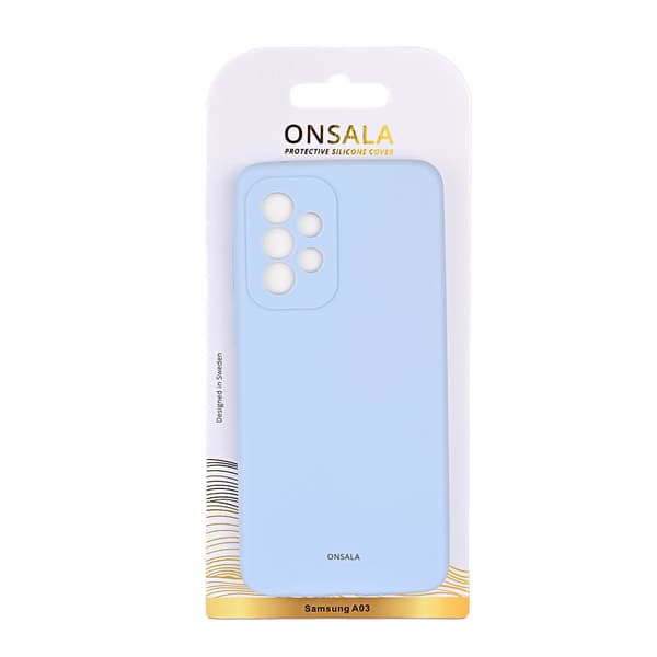 Mobilskal Silikon Light Blue - Samsung A03