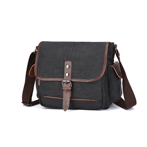 Lækker Crossbody-taske i Canvas Sort