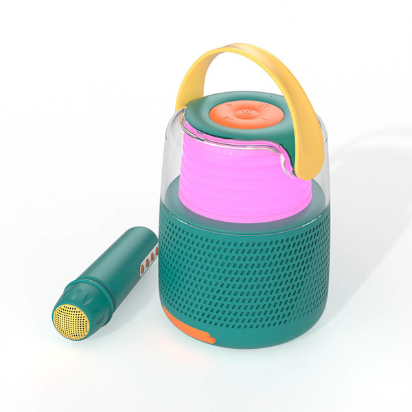 Högtalare Karaoke Kit Mic LED Blå