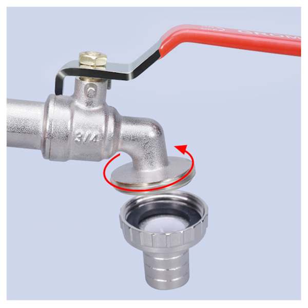 INF Kran med kranadapter till IBC tank 3/4 tums legeringskran