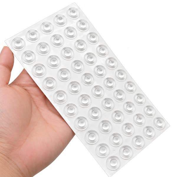Självhäftande dörrstopp Skyddskuddar 100-pack