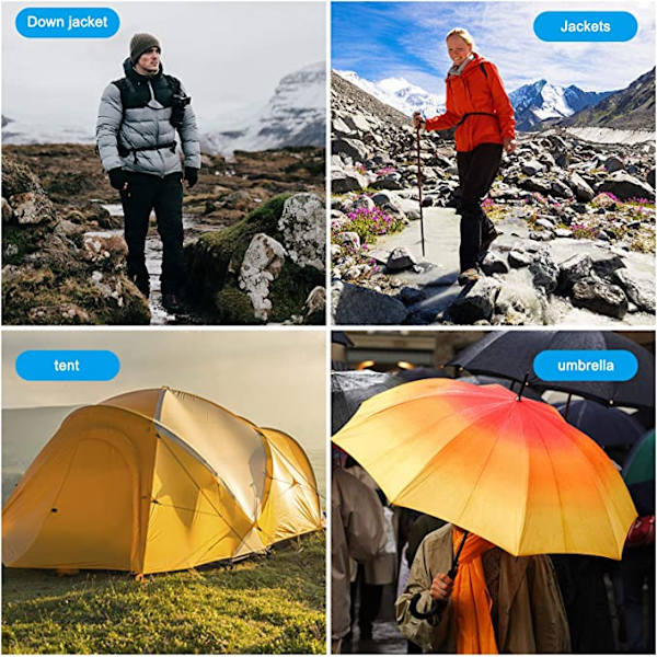 Itsekiinnittyvät korjauspaikat untuvatakkeihin/takkeihin/telttoihin nylon 5 kpl Vaaleanpunainen