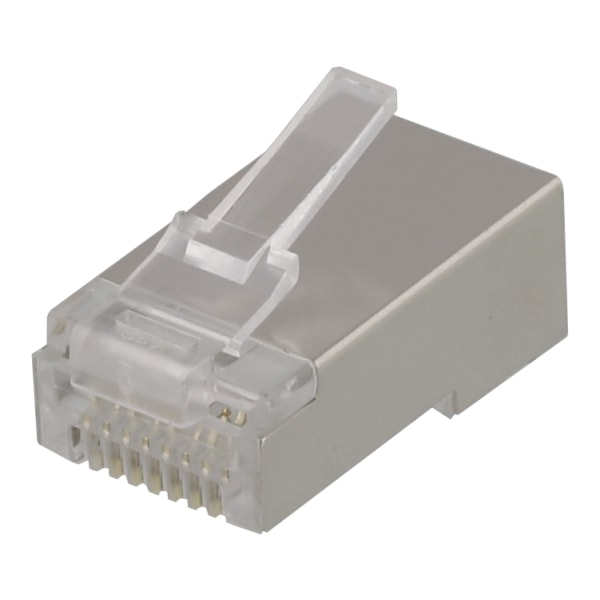 RJ45 connector for patch cable, Cat6, shielded, 20pcs
